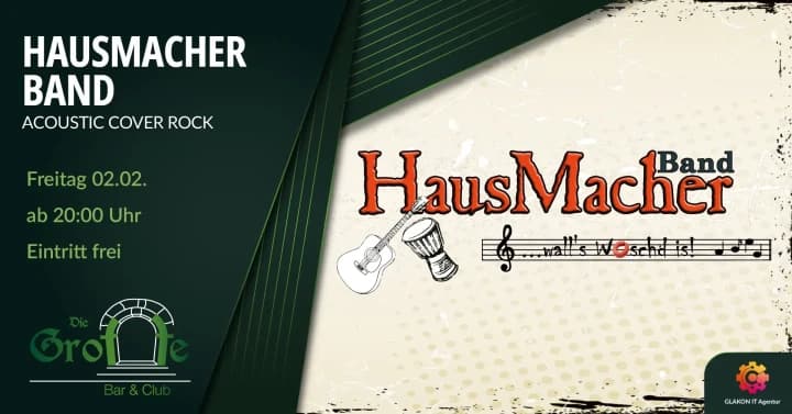 Akustische Rock-Vibes mit der Hausmacher Band